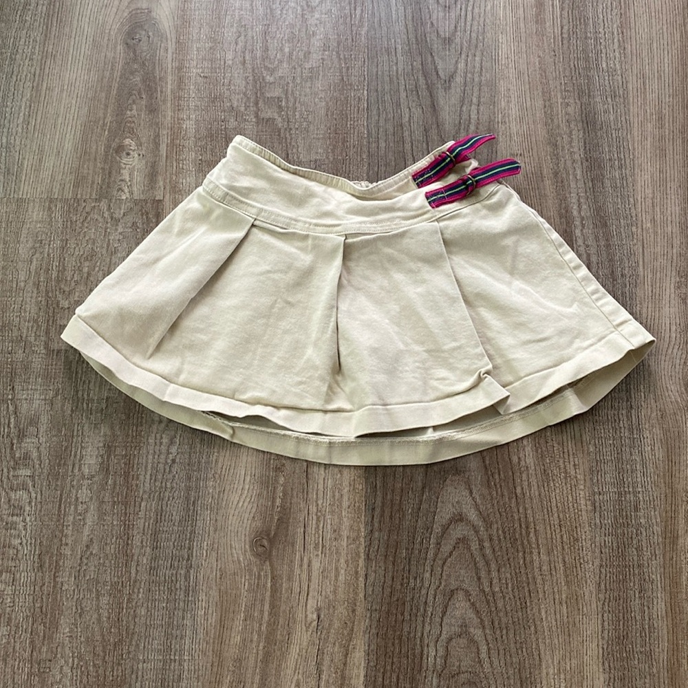 *Vintage*Talbots Kids Khaki Stretchy Pleated Skort